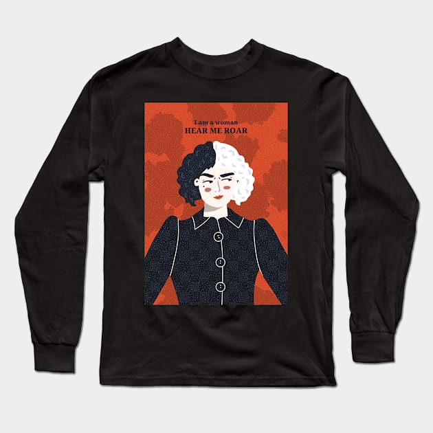 Cruella De Vil Long Sleeve T-Shirt by London Colin